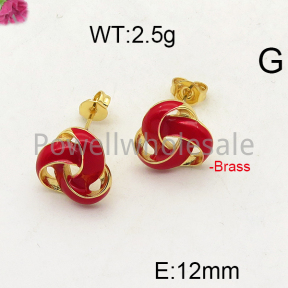 Fashion Brass Earrings  F6E300846vbmb-J40
