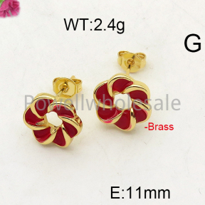 Fashion Brass Earrings  F6E300851vbmb-J40