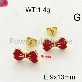 Fashion Brass Earrings  F6E300854vbmb-J40