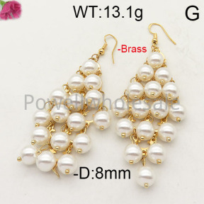 Fashion Brass Earrings  F6E300858ahjb-K69