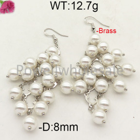 Fashion Brass Earrings  F6E300859ahjb-K69