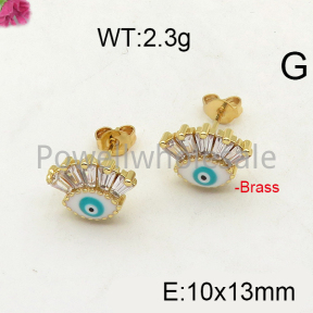 Fashion Brass Earrings  F6E402299vhha-J40