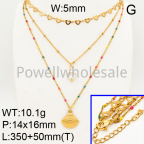 Shell Pearl Necklaces  FN0900081ahjb