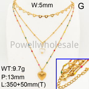 Shell Pearl Necklaces  FN0900083bhil