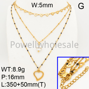 Shell Pearl Necklaces  FN0900087bhil