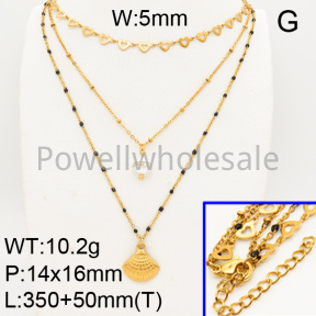 Shell Pearl Necklaces  FN0900088ahjb