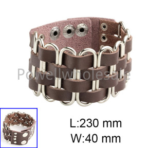 Alloy ring Buckle bracelet in double row  JUS807BR0402bbov