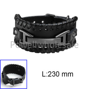 PU alloy buckle belt buckle bracelet  JUS810BR00101bboo