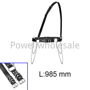 Punk belt (single cross) leather belt  POBLNC101aima